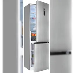 Exquisit Kühl-Gefrierkombination KGC350-105-NF-040C inoxlook | 347 l Nutzinhalt | Edelstahloptik