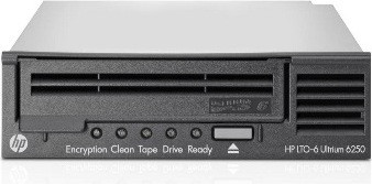 HPE StoreEver LTO-6 Ultrium 6250 interne bandstation, 6250 GB, 1.45 Gbit/s, 512 MB, B/D/H: 242.1 x 137.9 x 290.1 mm