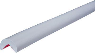 Knuffi® Eckschutz Typ A Removable, selbstklebend, wiederverwendbar, stoßdämpfend, PU-Schaum, 1 m, -40 °C bis +80 °C, weiß