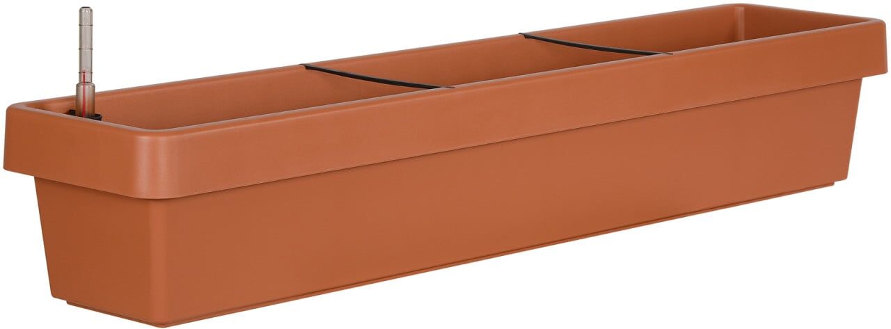 Geli Bewässerungsblumenkasten Viva Kunststoff terrakotta 100 cm