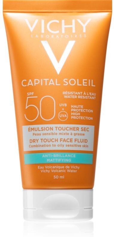 Vichy Capital Soleil Idéal Soleil schützendes, mattes Fluid für das Gesicht SPF 50 50 ml