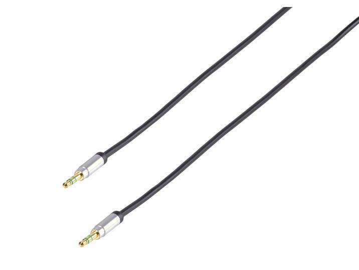 Vivanco Premium Klinken Verbindung, stereo, 1.2m – Audio Kabel/AUX Kabel