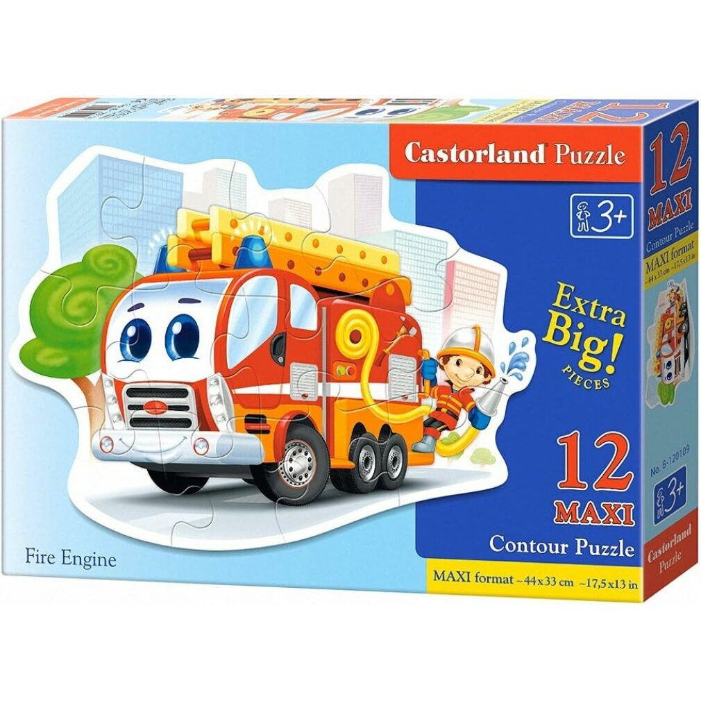 Castorland Puzzel Brandweerauto 12 stukjes maxi formaat