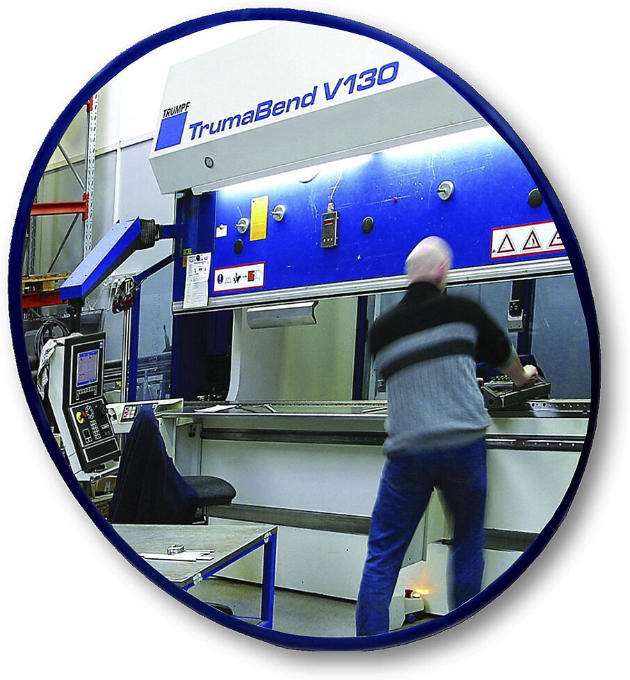 Rundspiegel mit Teleskop-Wandarm, mit Magnethalterung, Spiegel-Ø 600 mm eurokraft pro