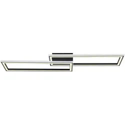 Globo, Deckenleuchte, Deckenleuchte Metall Schwarz Matt, 1xled
