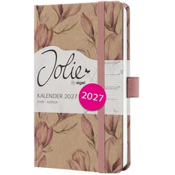 2x Sigel, Agenda, Taschenagenda JOLIE Pure (A6, 1 Woche / 2 Seiten)