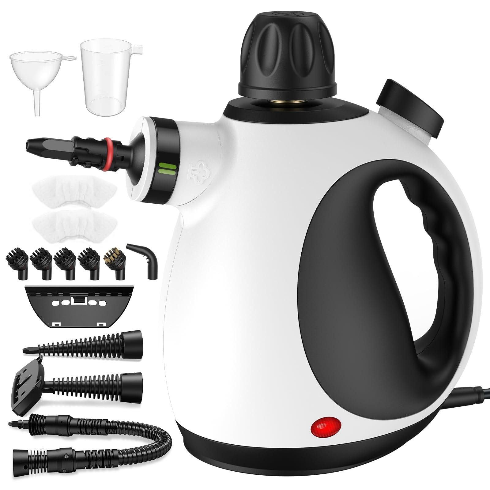 Dripio Stoomreiniger handapparaat 1050 W met 14 accessoires en 350 ml tank