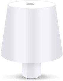 Uplifted Goods Wireless USB Rechargeable LED Desk Lamp With Touch Control white Short