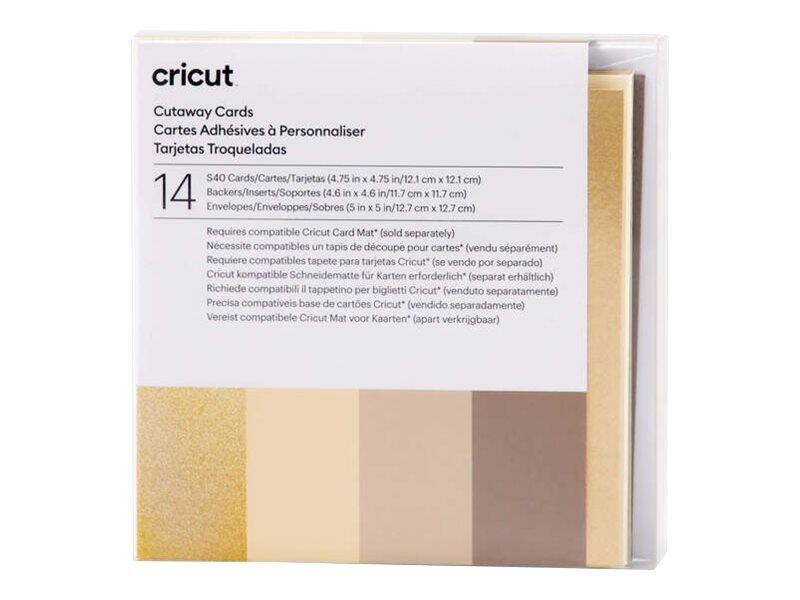 Cricut Klebekarten, Neutralfarben-Musterset – S40, farbsortiert 2009487