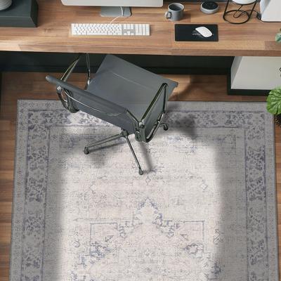 World Rug Gallery Oriental Washable Flat Pile Non-Slip Area Rug