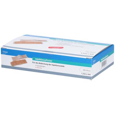 Injektionspflaster hypoallergen 1,2x4 cm 200 St Pflaster
