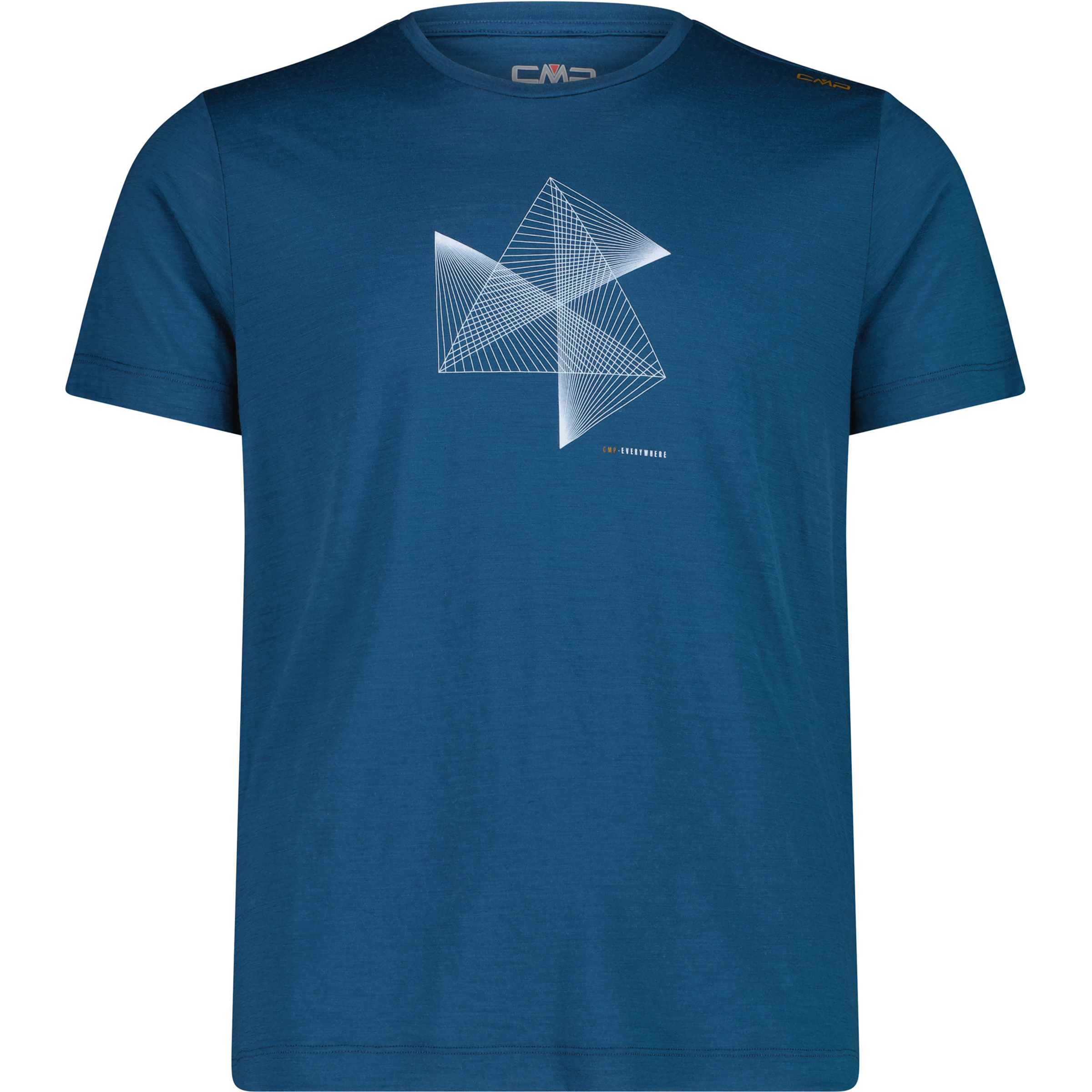 CMP Herren T-Shirts blau Größe S Camping Hautfreundlich Merinowolle