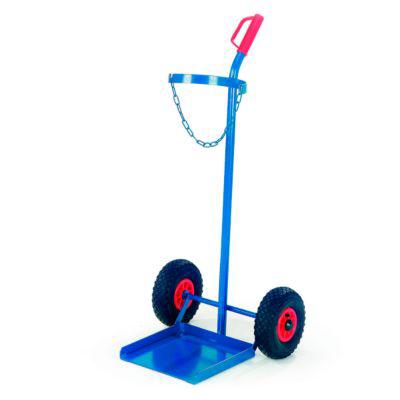 Propangasflaschenroller für 33-kg-Flaschen (Flaschenhöhe ca. 1300 mm), Vollgummi-Bereifung
