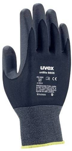 Uvex 6057310 unilite / unipur Polyamid, Nitrilschaum Montagehandschuh Größe (Handschuhe): 10 EN 388 1 Paar