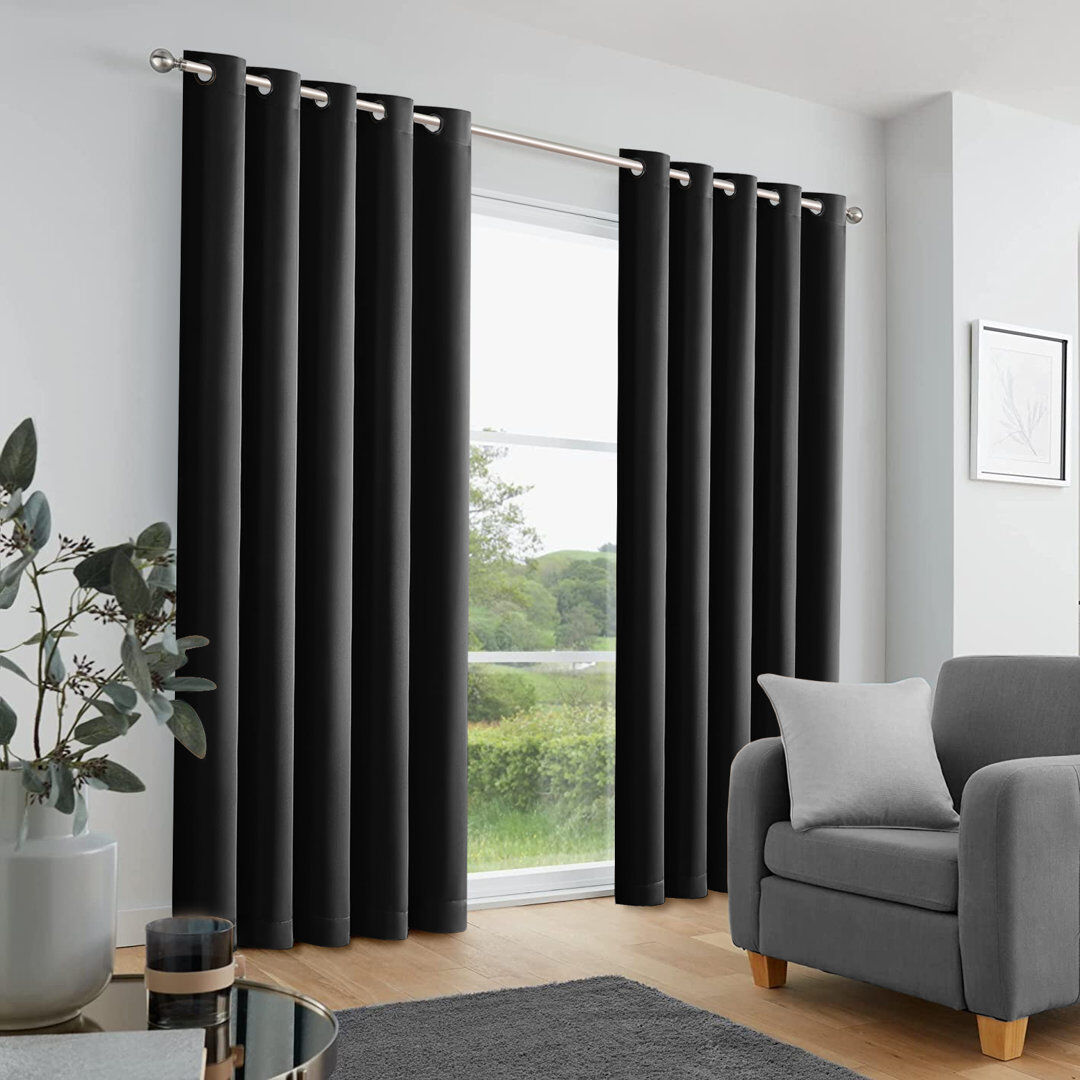 Imperial Homeware London Pair Black 228cm x 228cm