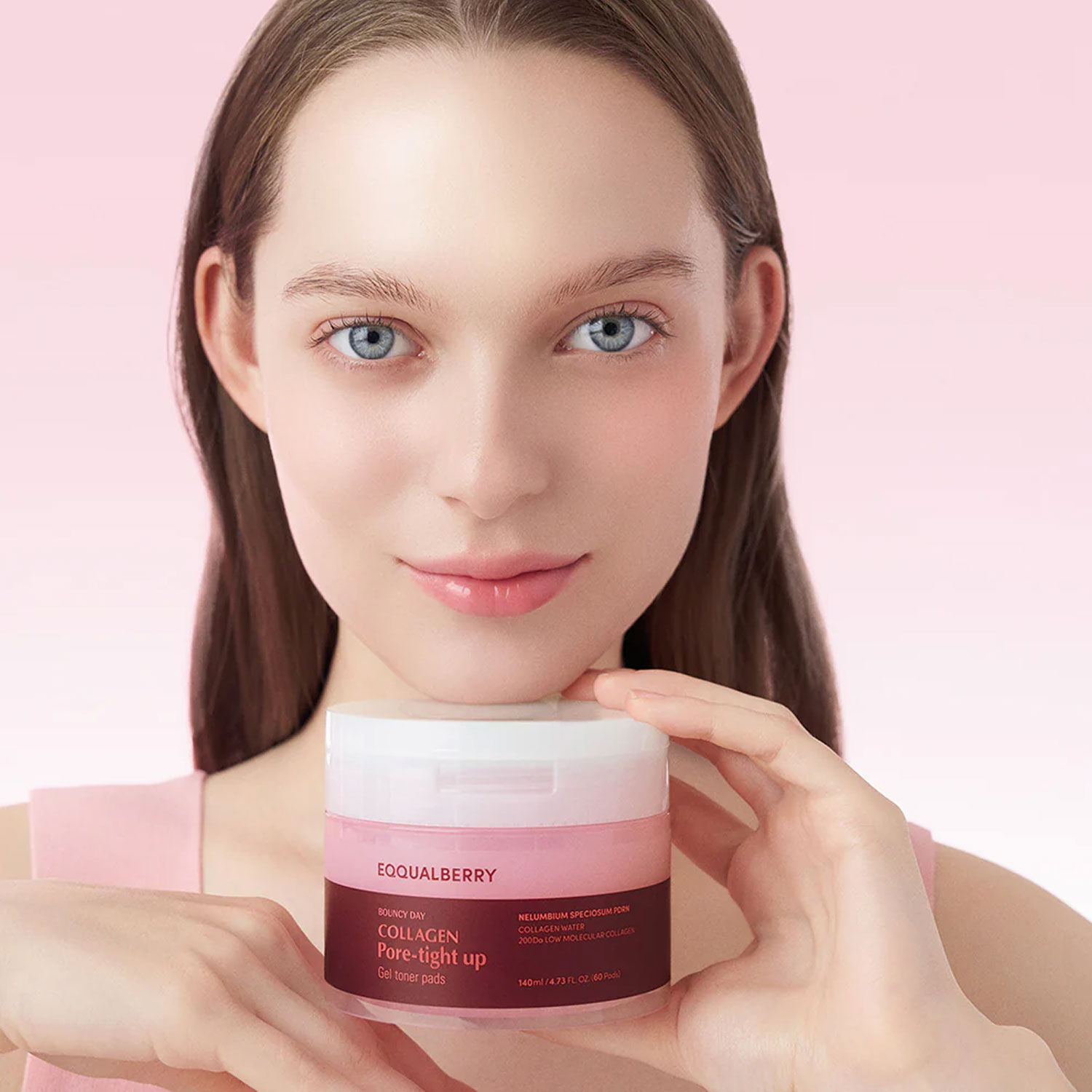 EQQUALBERRY Collagen Pore-Tight Up Gel Toner Pads 140ml