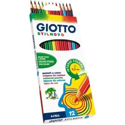 10x Giotto, Malstifte, Farbstifte Stilnovo Kartonbox Mehrfarbig, 12 Stück (12x)