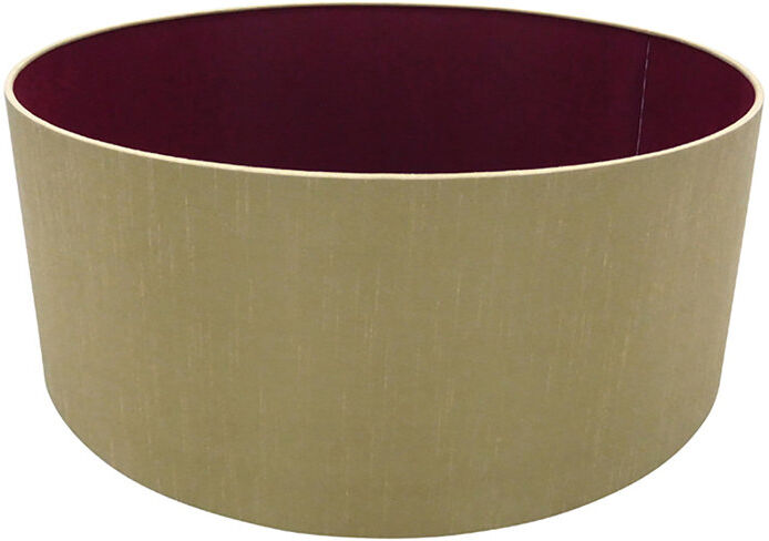 Ebern Designs Cotton Drum Lamp Shade Antique Gold 20cm H x 50cm W x 50cm D