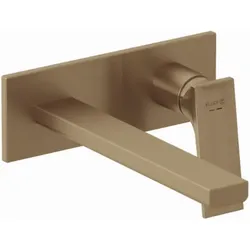 KLUDI-DECUS Fertigmontageset 54245N175 für Unterputz-Waschtisch-2-Loch-Wand-Einhebelmischer, brushed bronze