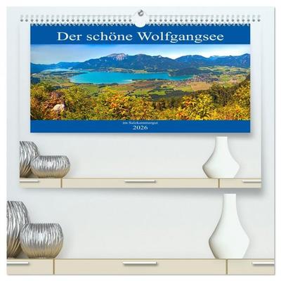 Der schöne Wolfgangsee im Salzkammergut (hochwertiger Premium Wandkalender 2026 DIN A2 quer), Kunstdruck in Hochglanz