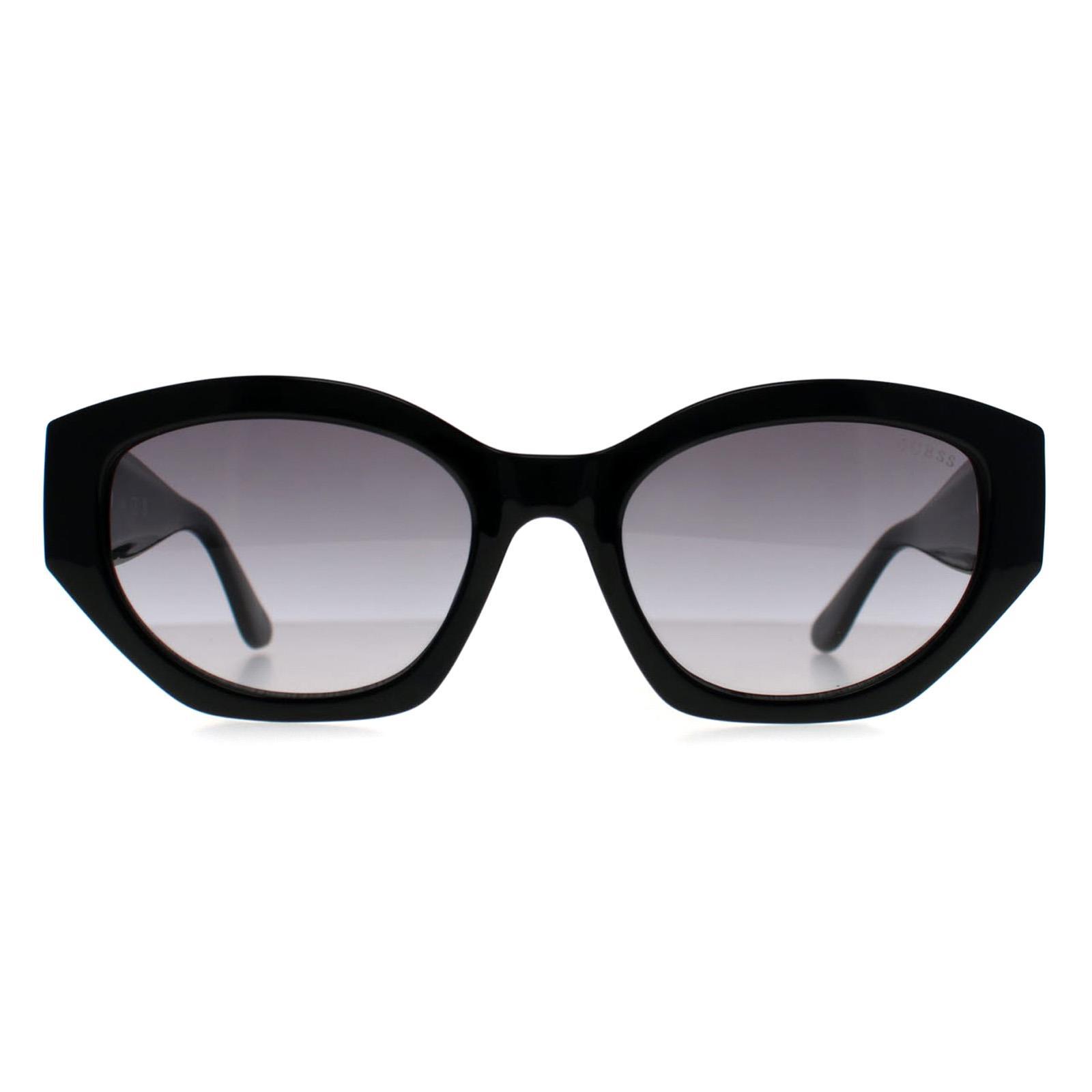 Guess GF6164 01B glanzend zwart grijs gradiÃ«nt zonnebril