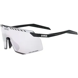 Uvex, Unisex, Sportbrille, pace stage CV (black matt (silver), Colorvision Mirror Silver), Schwarz