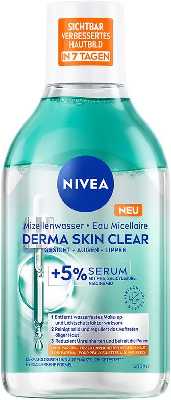 Nivea - Eau Micellaire Sérum Derma Skin Clear, 400 ml