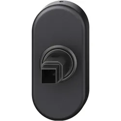 FSB, Fenstergriff, Fenstergriff Adapter-Rosette oval, Aluminium schwarz matt