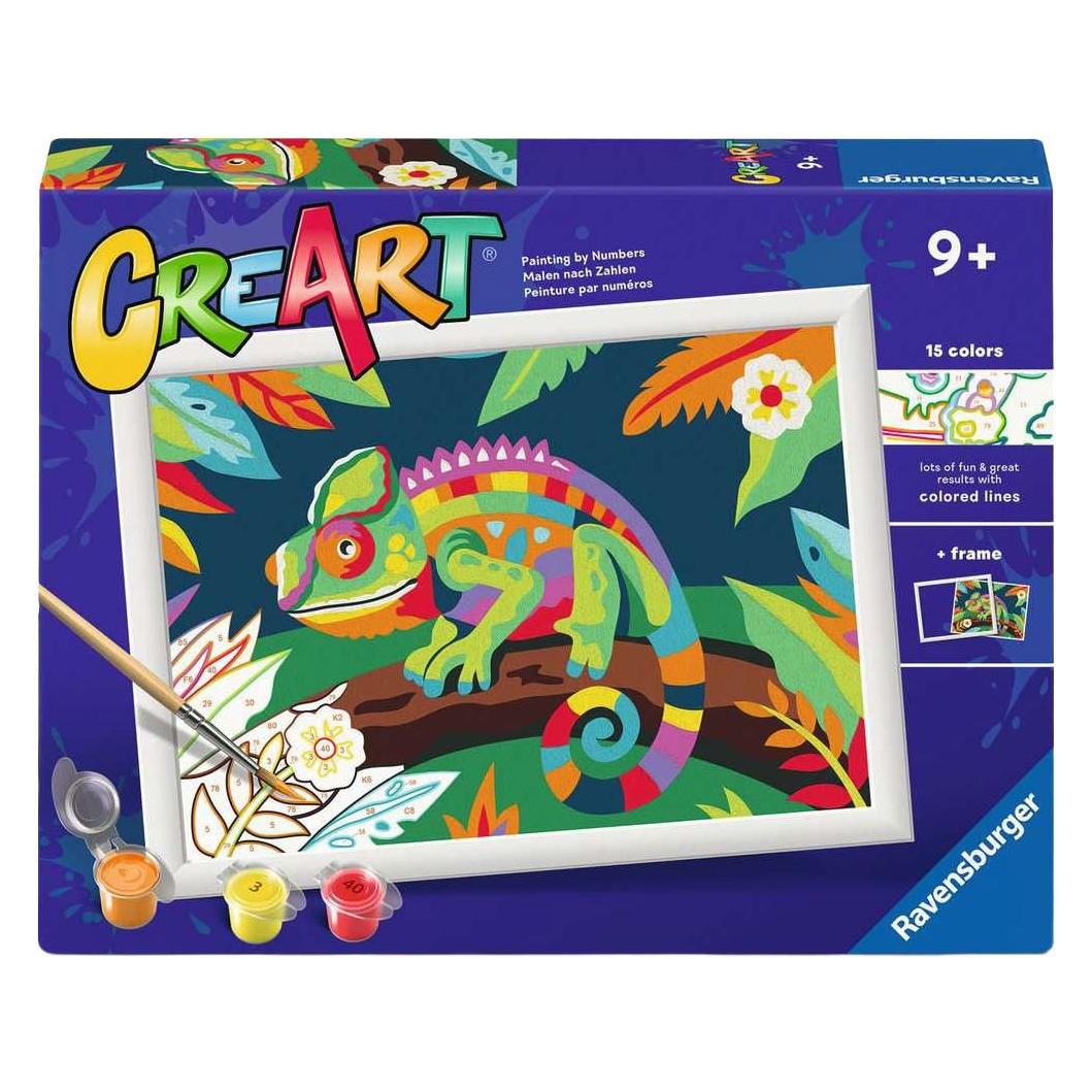 Ravensburger CreArt - Malen nach Zahlen - Chamäleon (120232605-RA)
