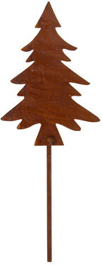 Rost-Baum aus Metall, braun, 18 cm