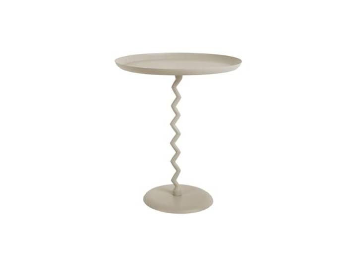 Leitmotiv Side Table Zig Zag Large warm Grey