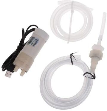 Inspire Select Electric Fish Tank Water Changer USB Mini Vacuum Pump With Strong Suction & Drainer 39.4 Inches