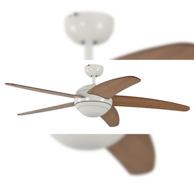 Pepeo Deckenventilator Melton Weiß / Ahorn mit Licht 132
