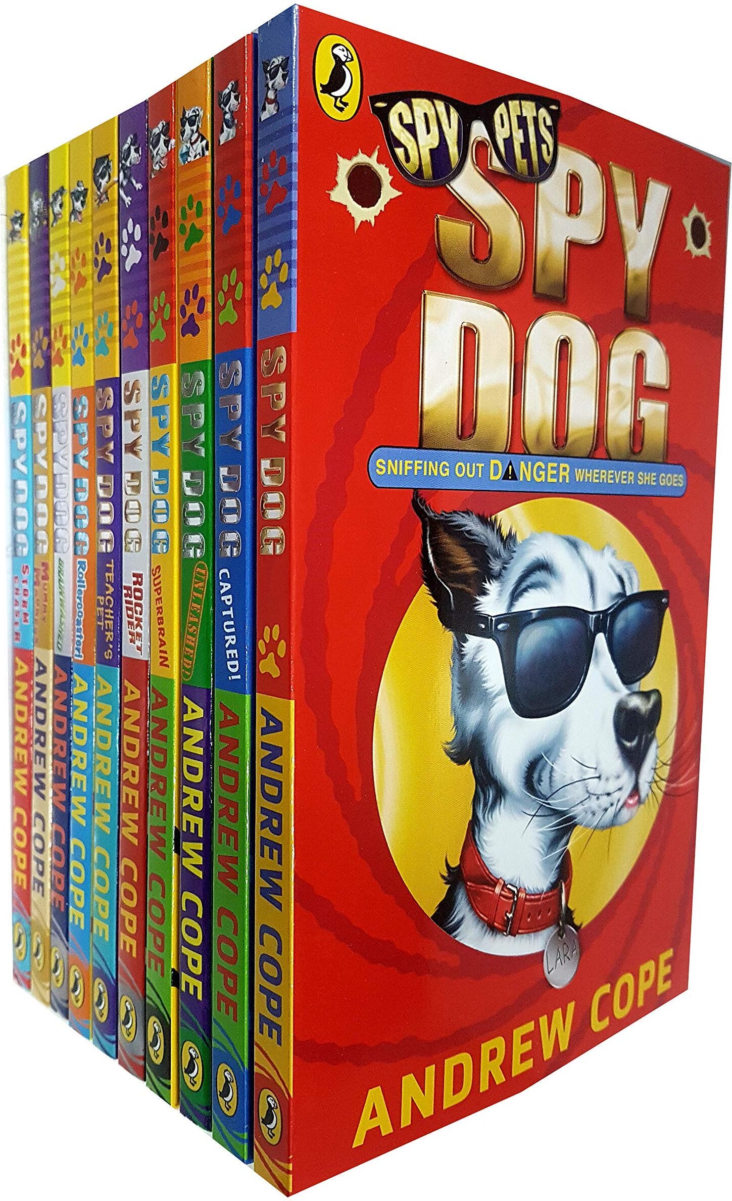 Puffin Spy Dog Series 10 Books Collection Set by Andrew Cope - Paperback - Ages 7-12 - Complete Reluctant Reader Adventure Set