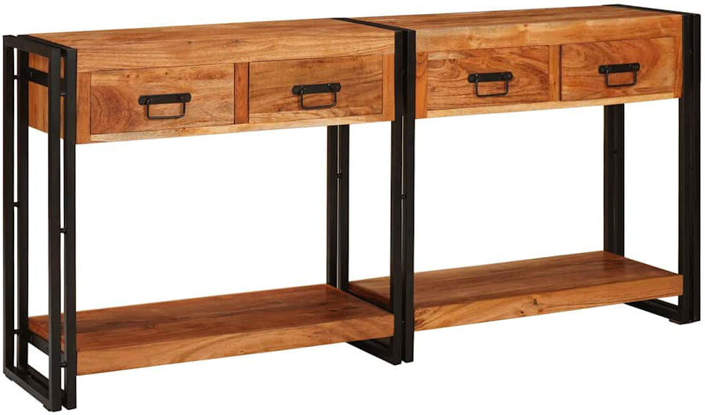 Rio Console Table Brown 75cm H x 160cm W x 33cm D