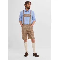bonprix Trachtenhose aus Lederimitat, braun, Gr.64, Traditionelle Trachtenhose in Lederoptik