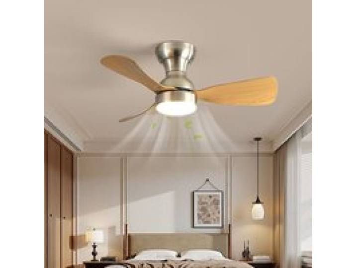 Ventilateur Plafond avec Lumiere pour Chambre:76CM Ventilateur Plafond Silencieux - 6 Vitesses Télécommande et LED Dimmable