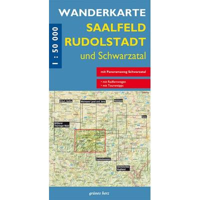 Wanderkarte Saalfeld, Rudolstadt und Schwarzatal, Sonstige von , Grünes Herz, 978-3-86636-452-3
