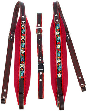 Thomann 70 Pro Acc. Strap Flower Red marron