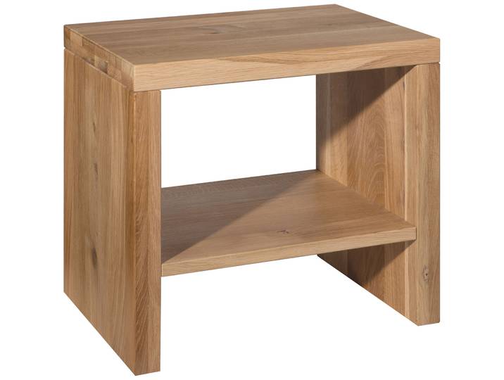 Nachttisch Reto Wildeiche Holz Massivholz B 48 H 46 cm