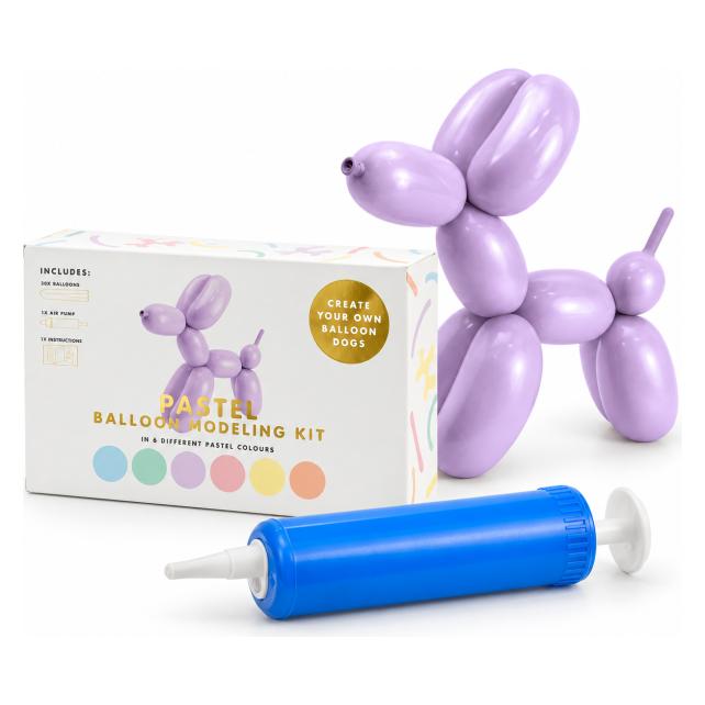 Partydeco Modellierballon-Set - Pastell (30x) (PARX1566)