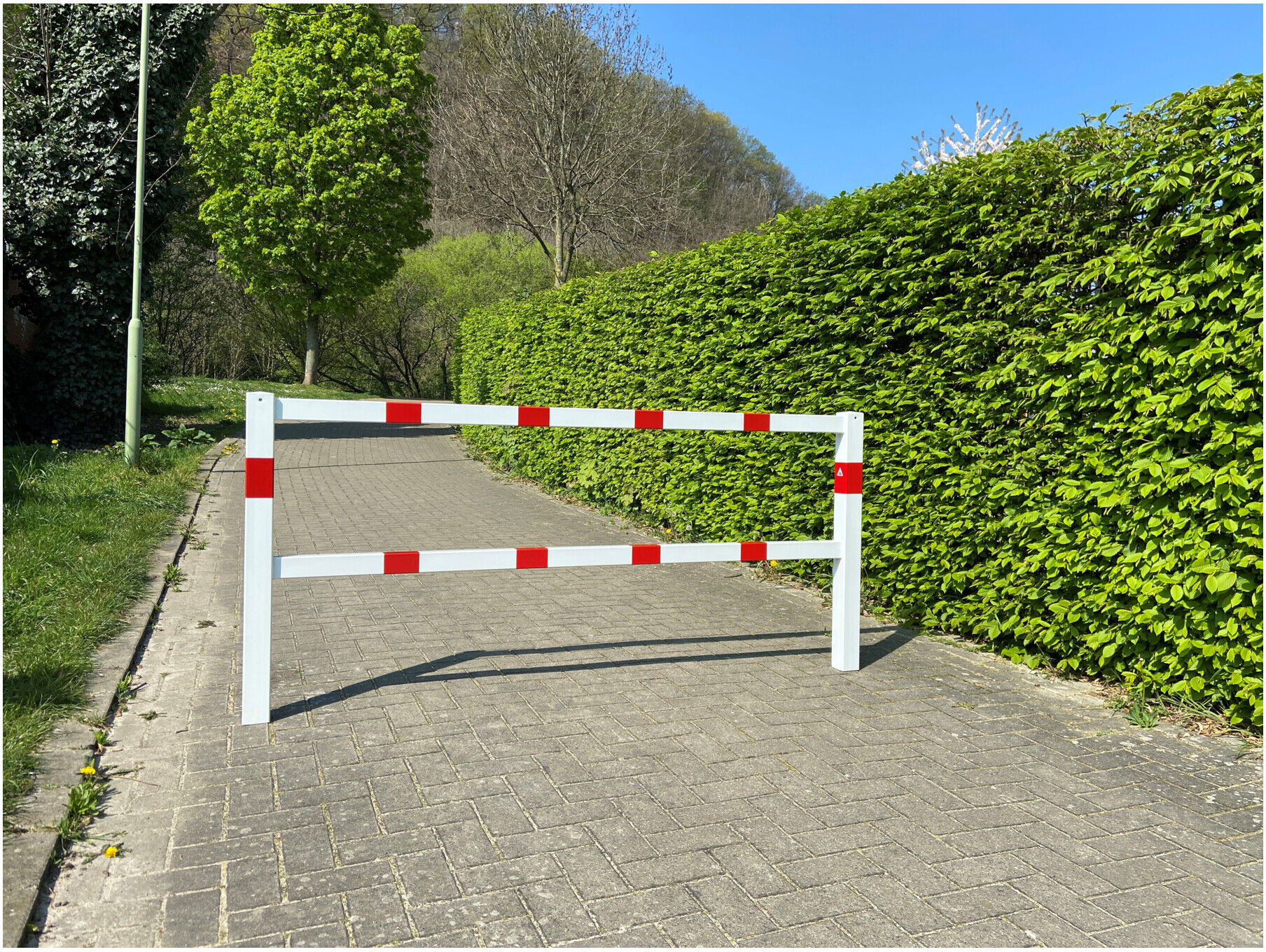 Schake Wegesperren 2,00m + Knieholm, kpl verschweißt (4016_20)