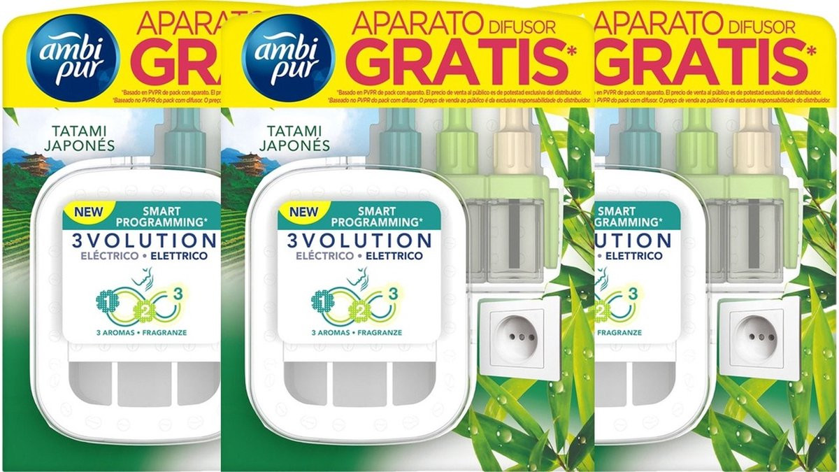 Ambi Pur 3Volution Geurstekker Tatami Japan 3 stuks