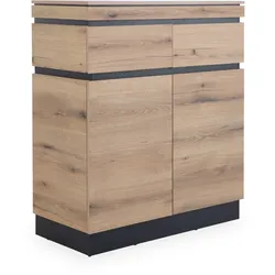 Kommode ASMUS (BHT 101x116x45 cm) - grau - BHT 101x116x45 cm