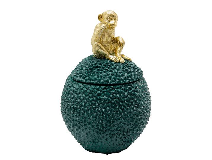 Aufbewahrungsdose Jackfruit Monkey 20 x 30 x 20cm Gold/Grün/Grün