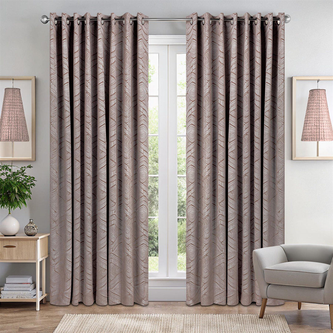 Natur Pur Blackout Curtain Orange 229cm Width x 183cm Drop