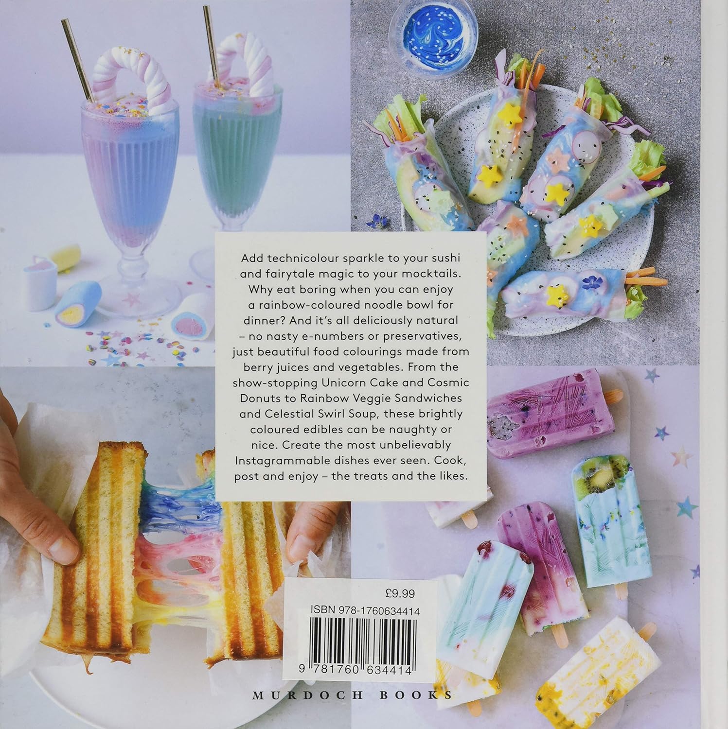Murdoch Books Unicorn Food: Natural Recipes for Edible Rainbows by Sandra Mahut - Hardback Cookery Book - 32 Rainbow Recipes - Great Gift for Foodies & Families