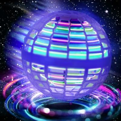 Quick Pick Pro Hand Controlled LED Cosmic Flying Ball Drone Toy For Kids Indoor Outdoor Hovering Orb blue