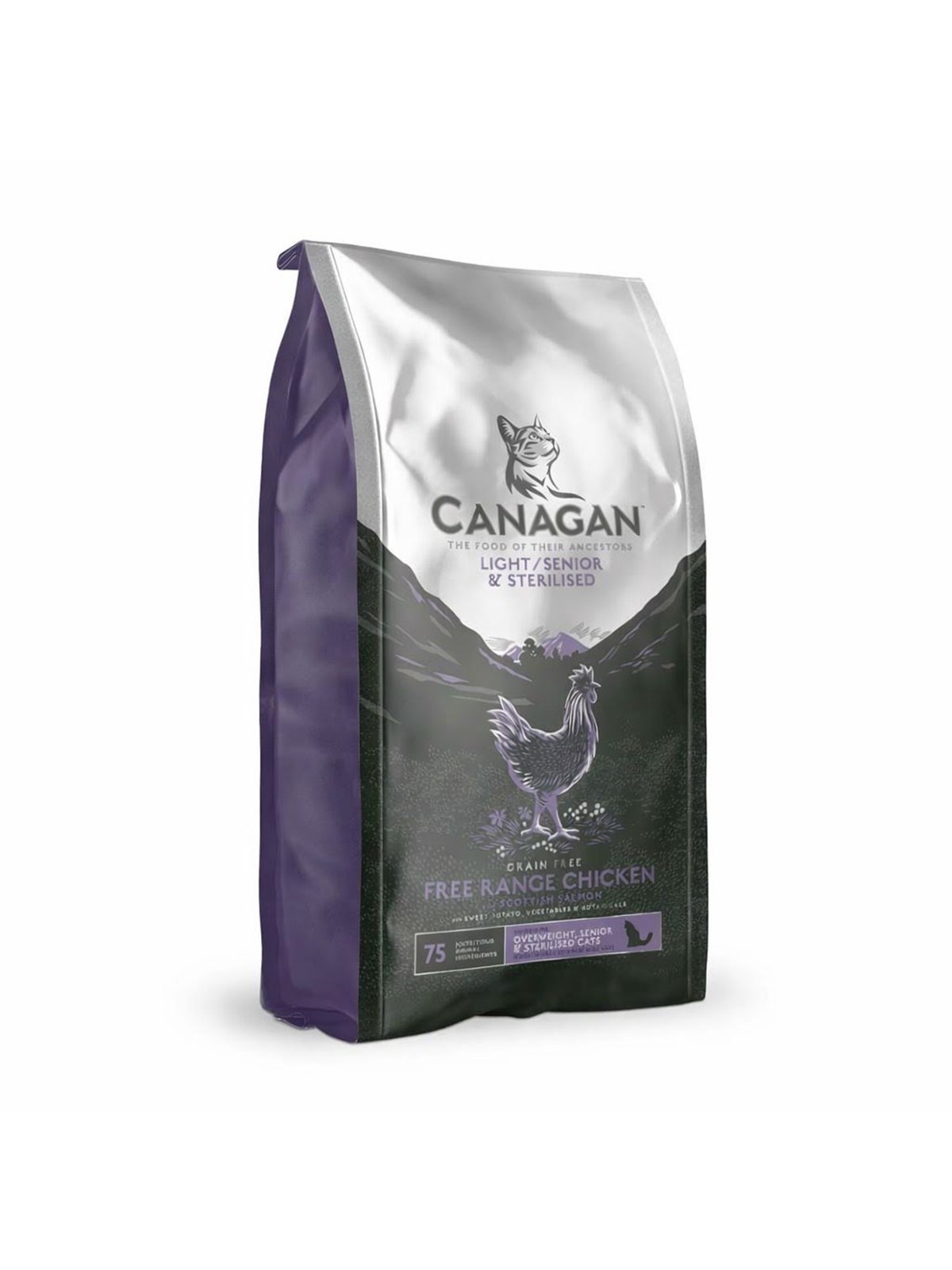 Canagan Light & Senior & Sterilised Huhn - Trockenfutter für Katzen - 4kg