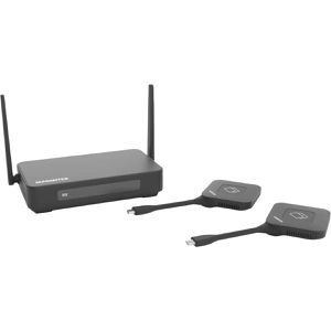 Marmitek Präsentationssystem Stream 4K Pro, 25008490, USB-C, BYOM, AirPlay/Miracast/Google Cast, Basis & 2 Sender